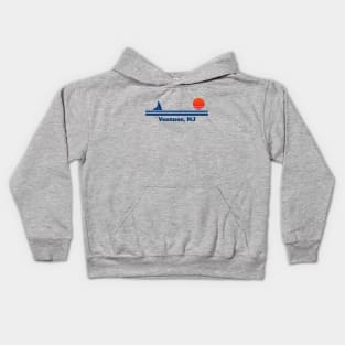 Ventnor, NJ - Sailboat Sunrise Kids Hoodie